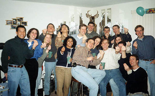 the Lehigh crew at my 30th birthday bash