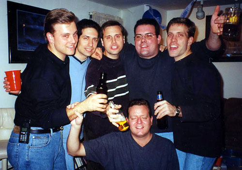 the Boys at Kev's 30th birthday bash