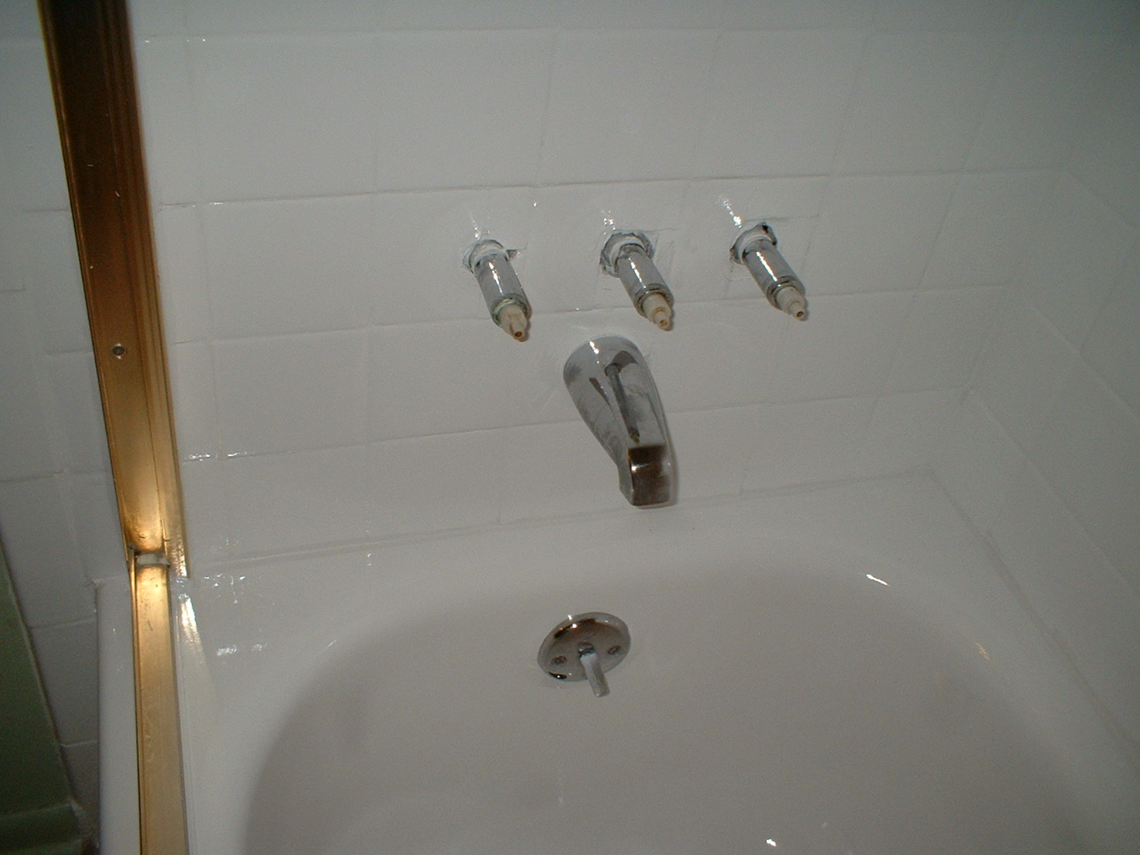 Finished and caulked