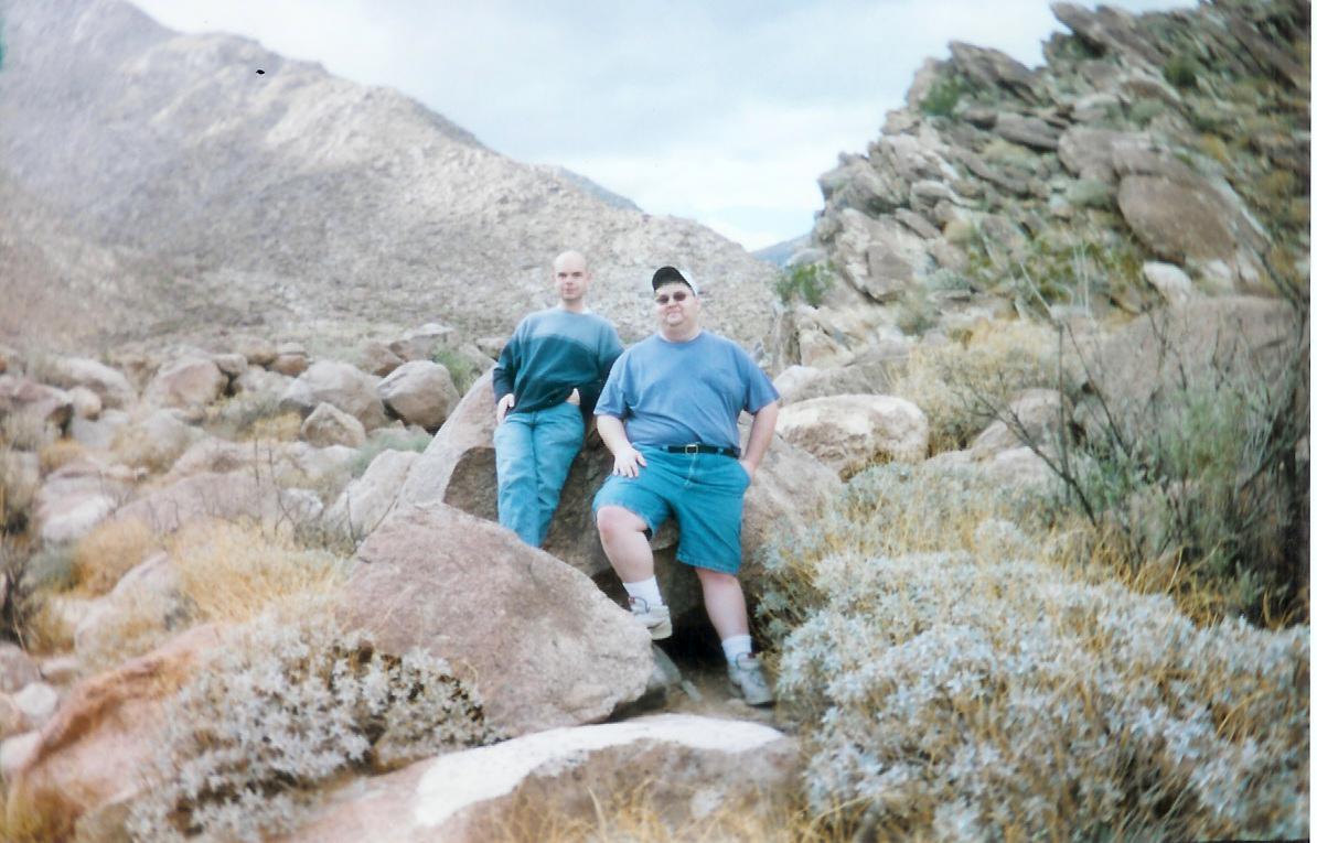 Jeff and I on the trail