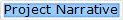 Project Narrative