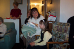 Mrs. Fairfield, Shirley Atkinson (barely visible), Rema Stroink, and Kaleigh Stroink