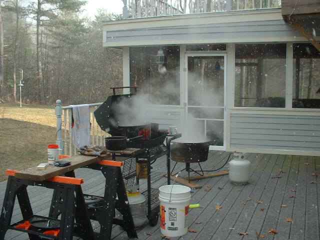 Back deck sugarhouse