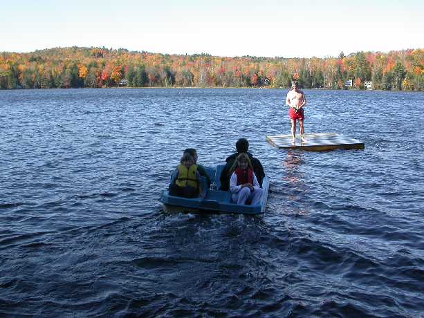 Pete Braves the cold mancamp waters