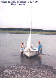 Boat launching area, Madison, CT.
