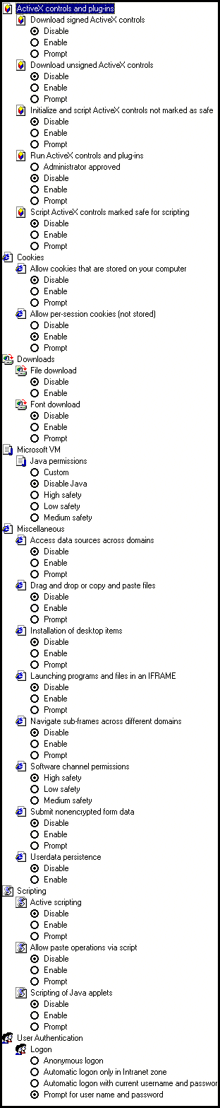 Disabling Scripting