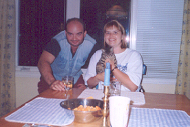 Fred Oakley visiting Christy (Payne) Squires in Paradise (great place names in Newfoundland. Have I ever mentioned a town called Dildo?!)