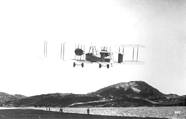 First non-stop trans-Atlantic flight. 1919.&nbsp; Alcock and Brown set off from Newfoundland for Ireland in their Vickers-Vimy.