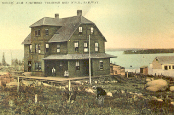 Norris Arm. Northern Terminus Reid Newfoundland Railway.