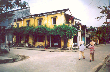 The town of Hoi An, on the coast near Da Nang. Wonderful restaurants... French, Italian, Pakistani, etc., etc., and all cheap!