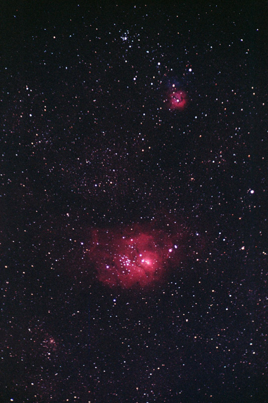 Lagoon and Trifid Nebulas