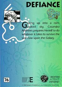 Back of card