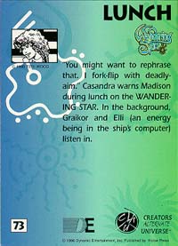 Back of card
