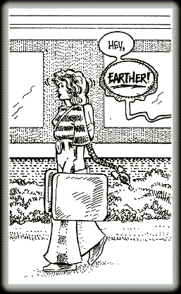 First panel - Casi hearing Mek yell at her
