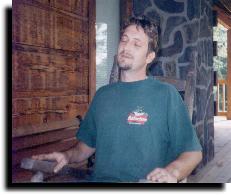 Billy singing on the porch