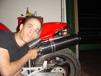 I have installed a SHARK Exhaust system here are the pictures