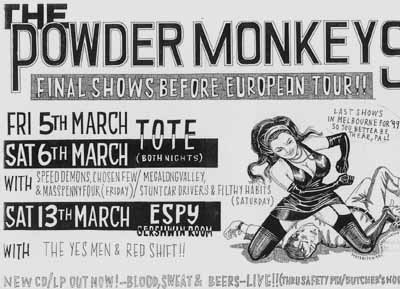 last gigs b/4 Europe '99