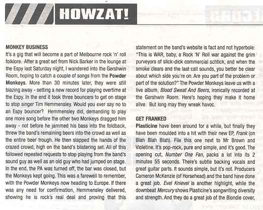 last show b/4 Euro '99 review