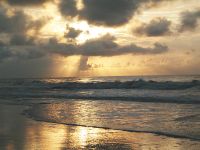 Sunrise from Myrtle Beach, South Carolina. Click to enlarge.