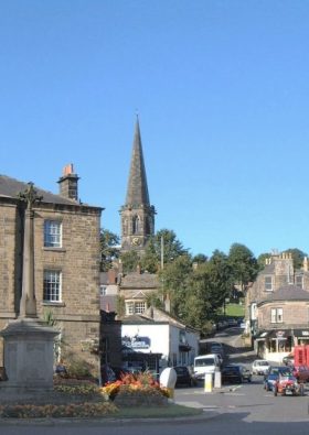 Bakewell Parish Church from the town