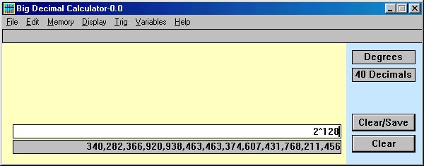 Big Decimal Screen-shot
