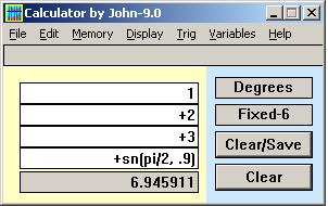 CalcByJohn9.0 Screen-shot