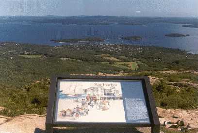 Bar Harbor as Viewed from Cadillac Mountain