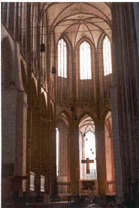 Interior:&nbsp; Marienkirche (where Buxtehude played the organ), Lubeck