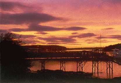 Sunset after a stom, Bar Harbor