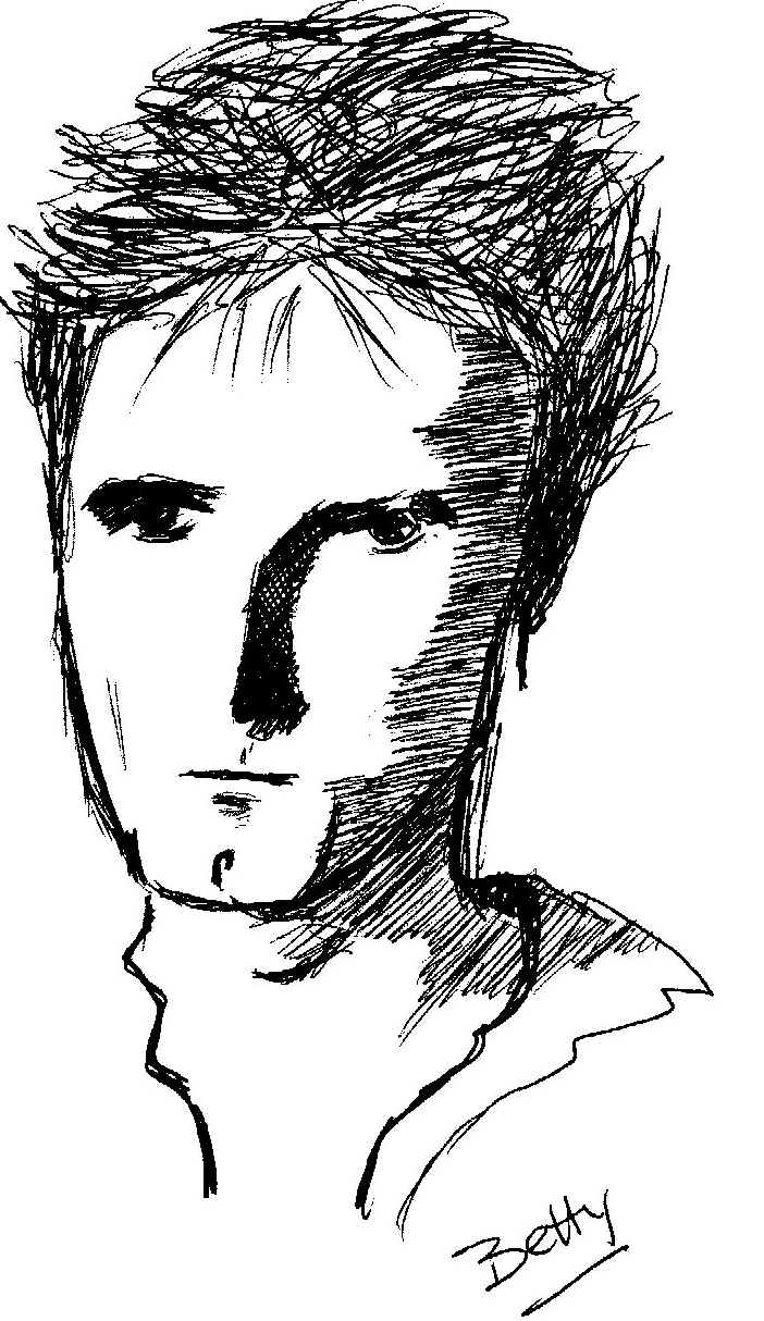 drawing I made of John