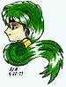 Green haired girl Thumbnail