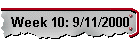 Week 10: 9/11/2000