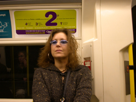 On one of the many subways...'mind the gap!"