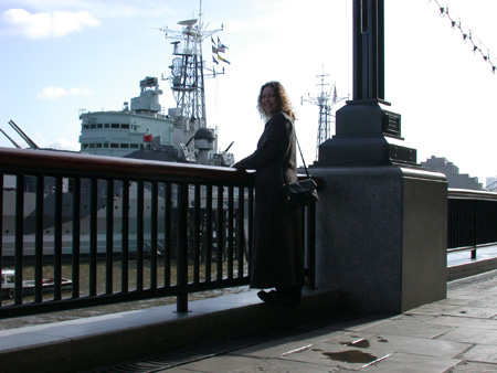 A Battleship in the Thames...