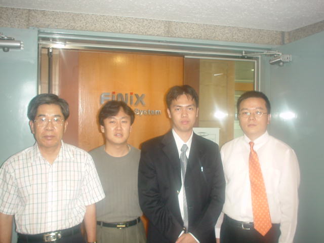 Aside from our team. The other guys are from left: Mr.C.Lee and the President Mr.SK Kang