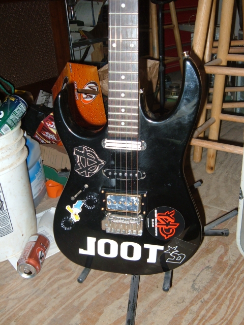 My new pick ups on my Ibanez