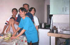 SSS Village Marikina with colleagues from BK - Dec. 2001