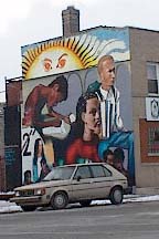 Mural on Casa Juan Diego Mural on Juan Diego Center