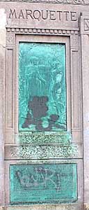 Monument to Marquette on Damen Ave.