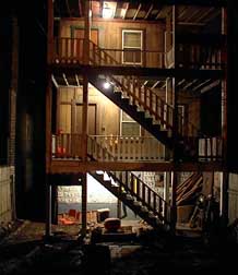 Rear porch of VS unit.