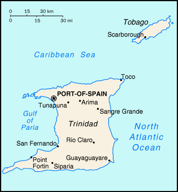 map of Trinidad