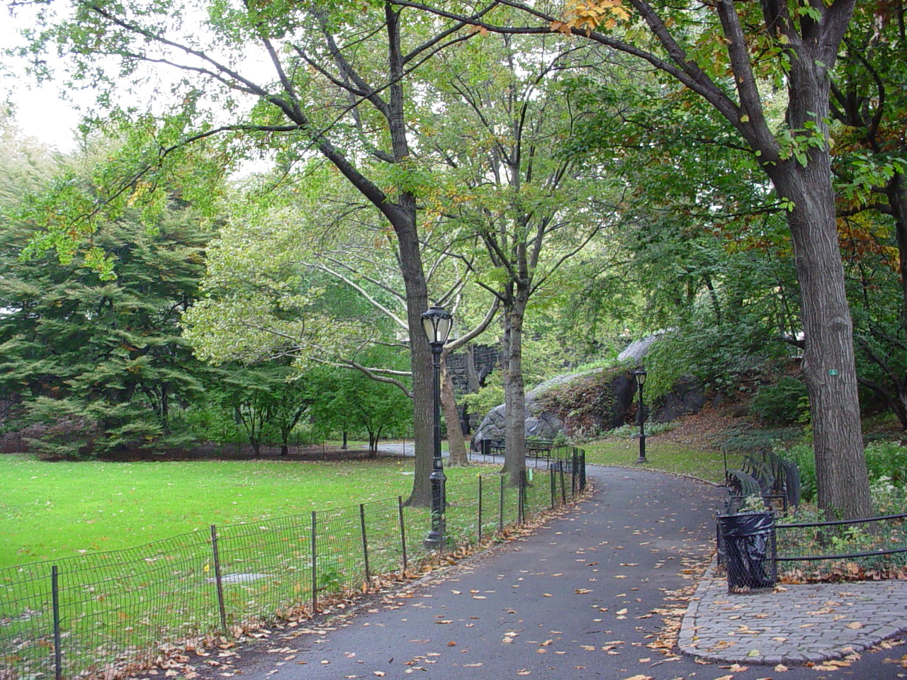 A path in Central Park.  I took this picture in October 2003 while visiting New York City.  
