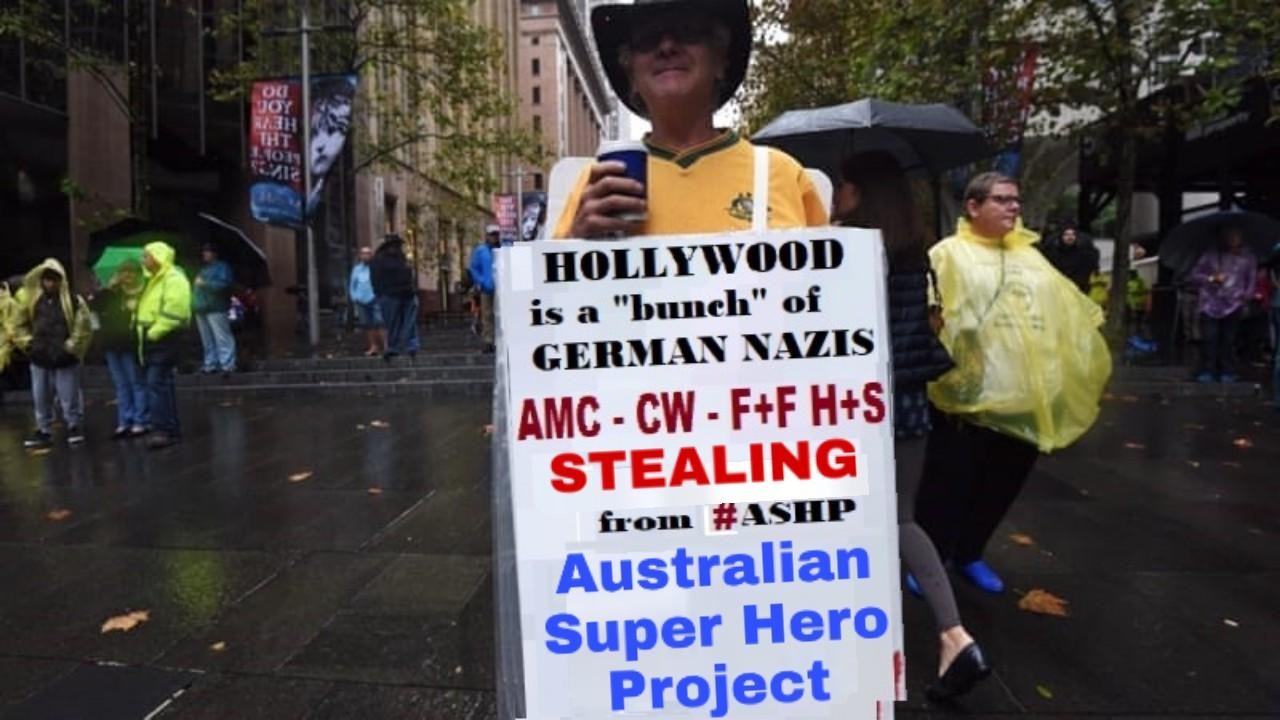 AUSTRALIAN PROTEST MARCH against EVIL Hollywood stealing from ASHP