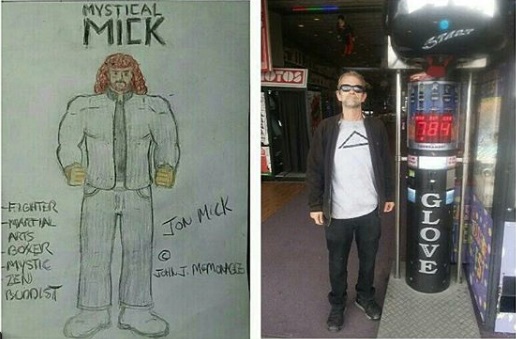 Title: The Mick - Scoring - SUPERMAN - BOXER - on Punching Machine - Seaside Heights, N.J.