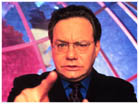 Lewis Black...giving you the um...finger?