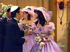 Hey!&nbsp; What are you doing here?&nbsp; Nice hat.&nbsp; ---&nbsp; Um...nice dress...