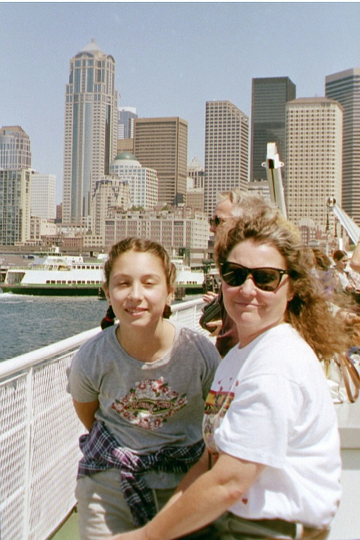Sally and Erika in Seattle 1999