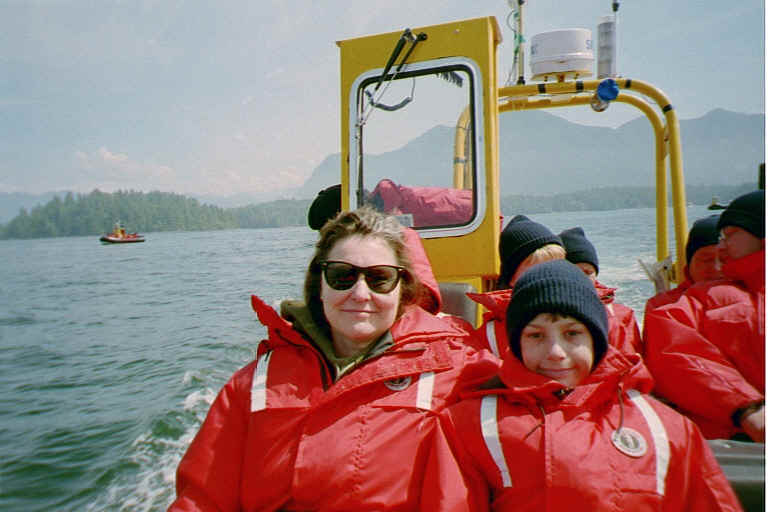 Sally & Taylor Whale Hunting On a Zodiak 1999