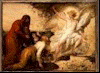 Image of Angel revealing itself to two humble men.