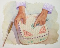Basket weaving process of Malaysia
